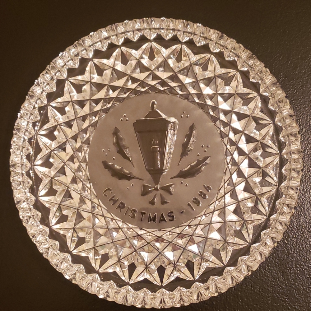 Waterford Crystal 1984 Christmas Plate